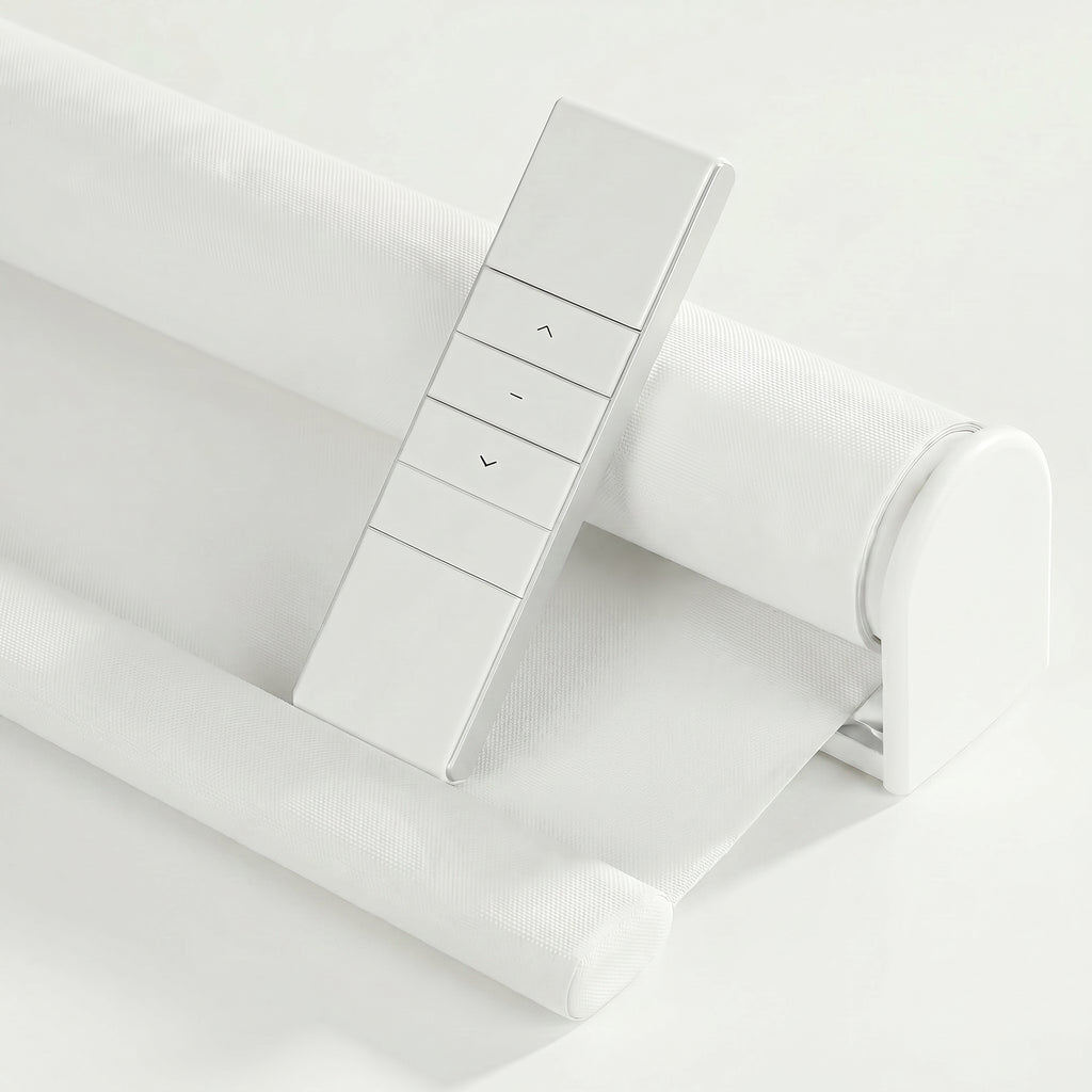 Persiana Motorizada  BlackOut - Blanco