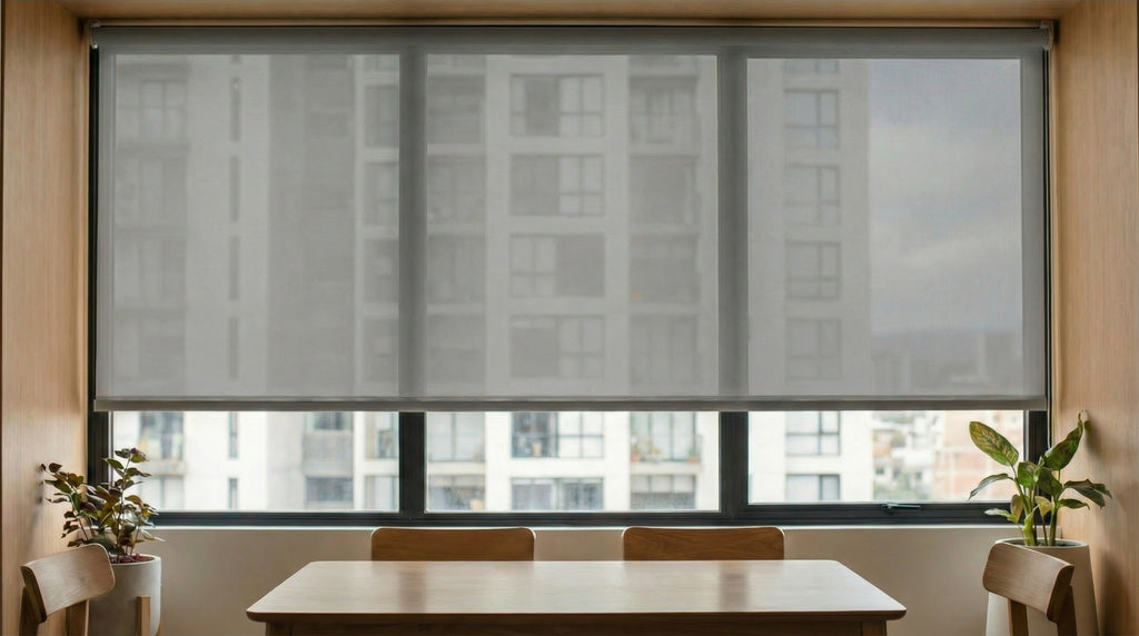 Persiana Malla solar color Gris CDMX