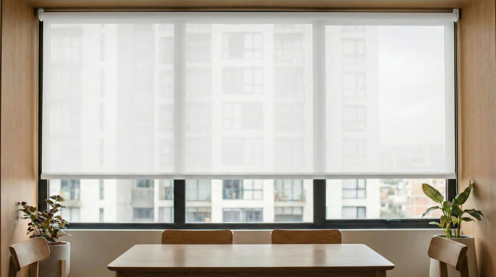 Persiana Malla solar color Blanco CDMX