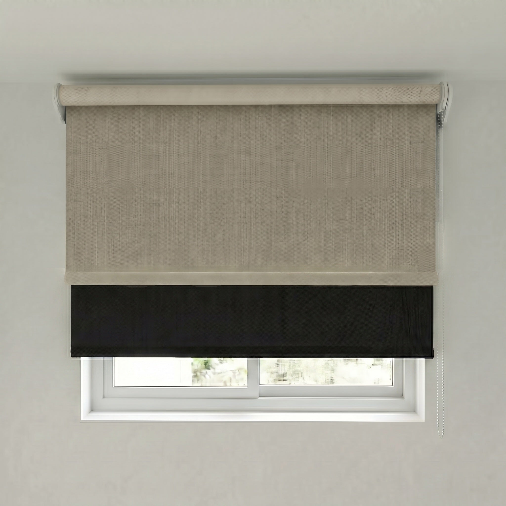 Persiana Dia y Noche (Beige/Negro)