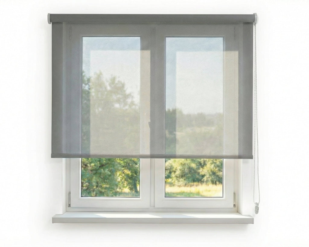 Persiana Malla solar color Gris